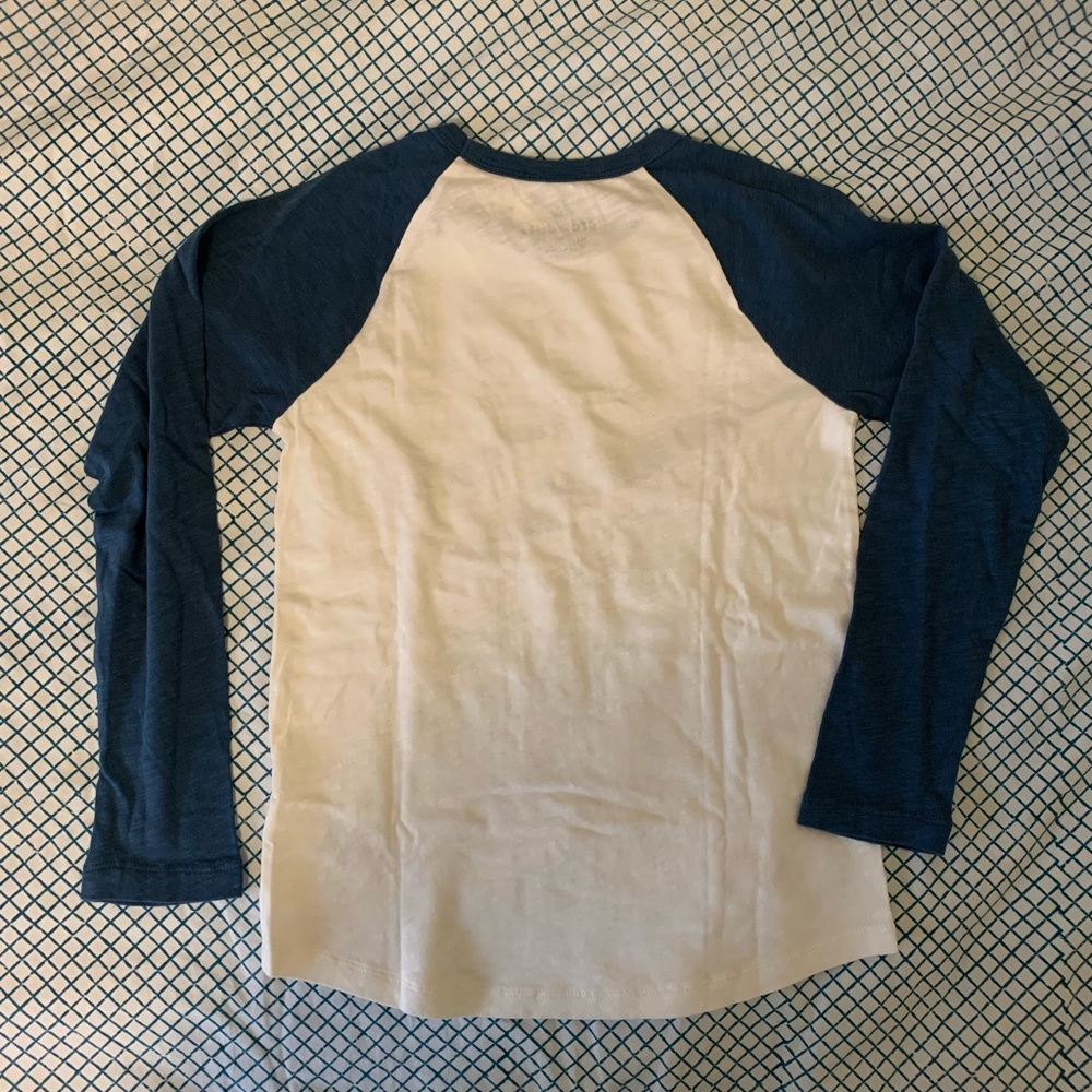 J. Crew Kids' raglan-sleeve baseball T-shirt NEW size medium 8-9 - Picture 7 of 13
